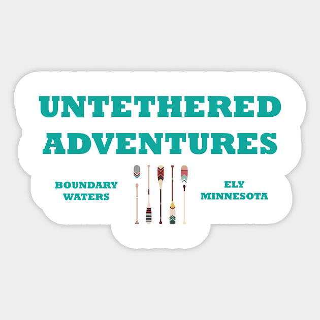 Paddles Sticker by Untethered Adventures 